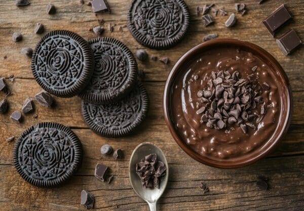 Oreo Chocolate Fudge Protein Pudding